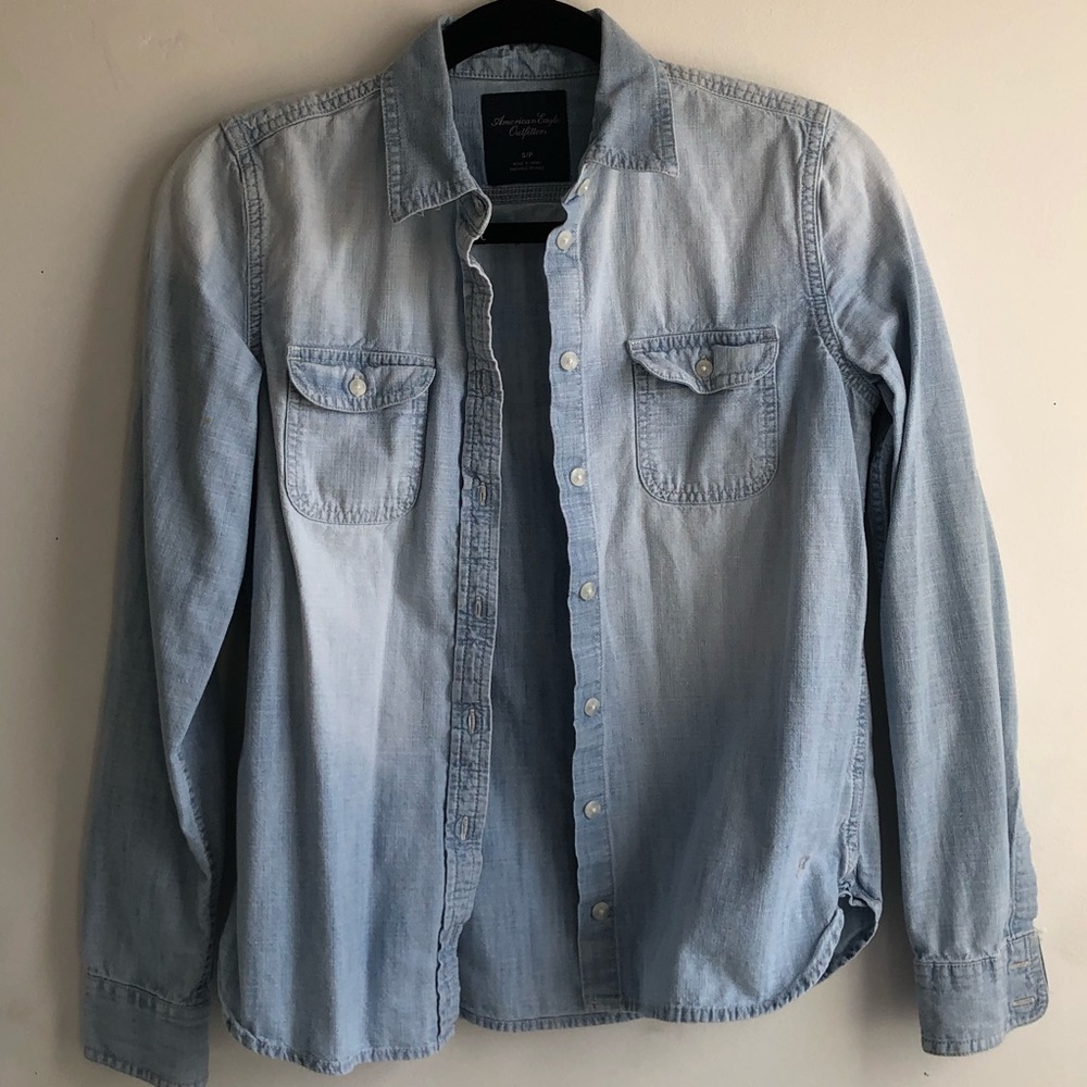 AEO Denim Button-Down